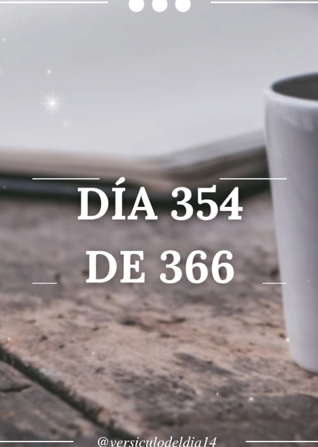 Día 354 de 366 #Fe #creer #confianza #jesusesamor #DiosEsGrande #DiosEsBueno #DiosEsMaravilloso #DiosEsAmor #bendicionesparatodos #espiritusanto 