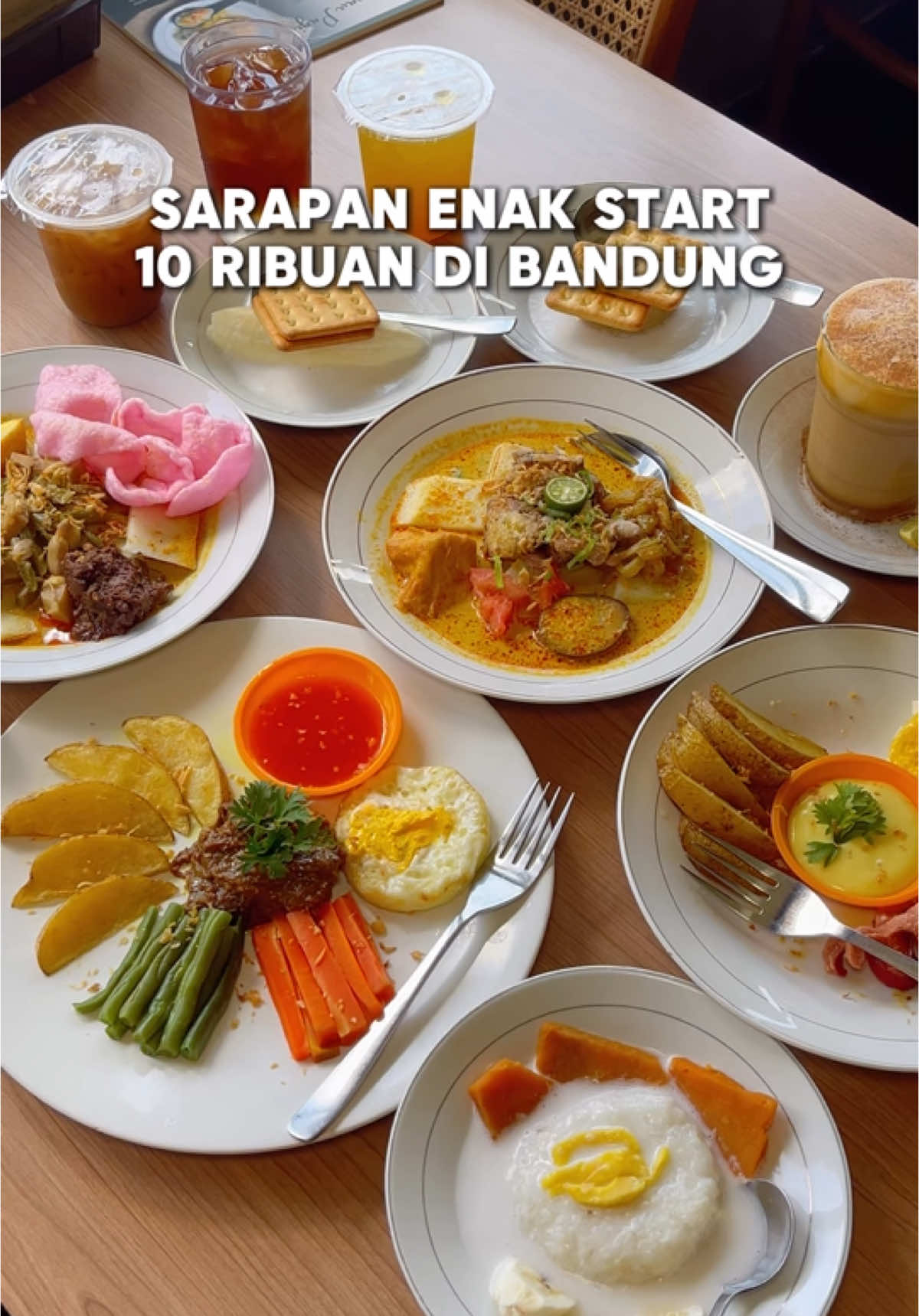 AKHIRNYA DAPET TEMPAT SARAPAN YG PAS 👌makanan enak tempat juga enak #kulinerandom #kulinerbandung 