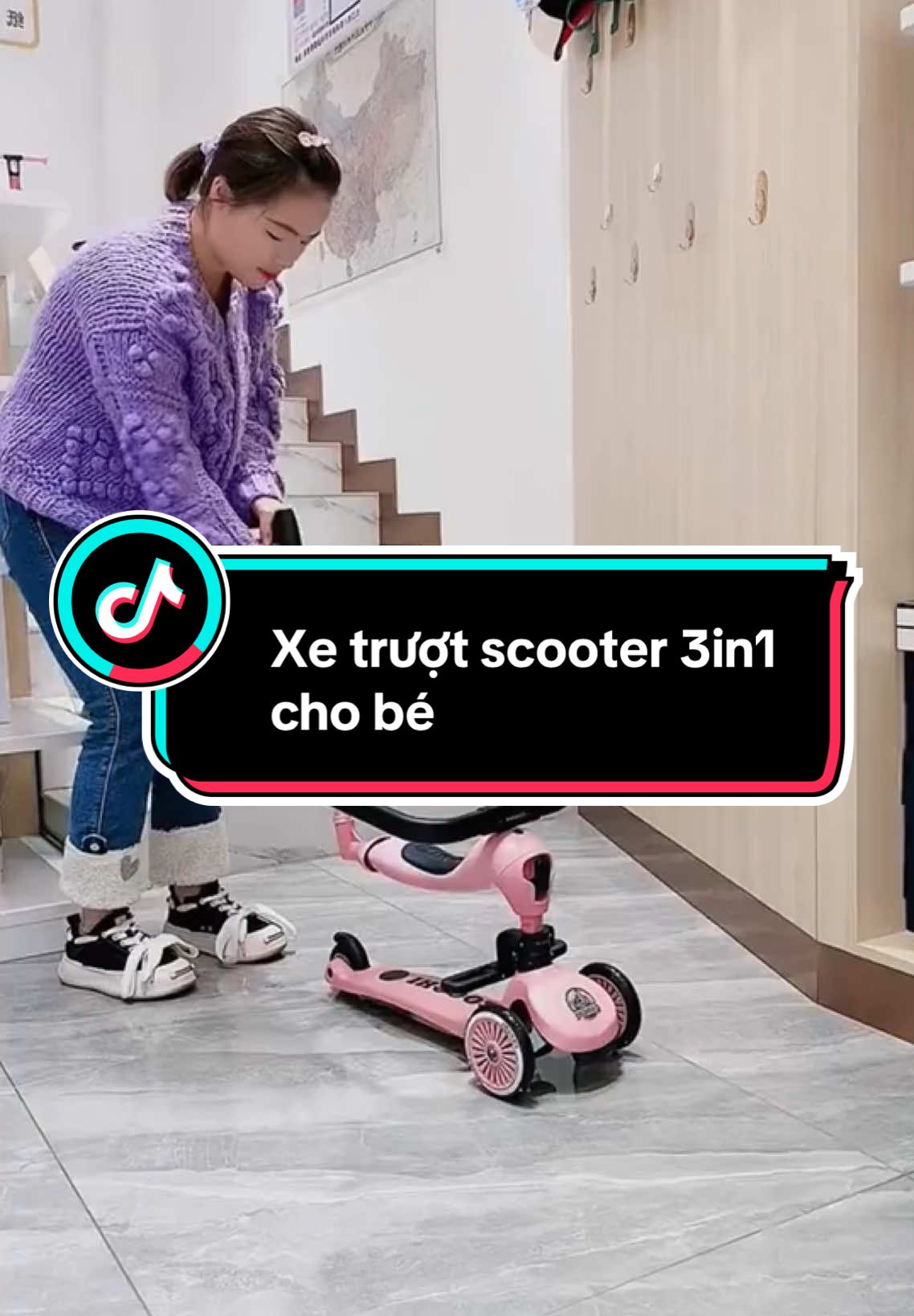 Xe trượt scooter 3in1 cực chất cho bé😍 #reviewmevabe #chamcon #nuoicon #xetruotscooter #xechobe #xescooterchobe #xescooter3in1 #xuhuong 