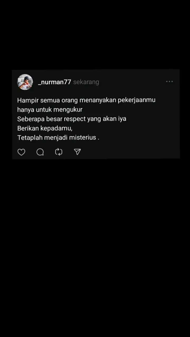 tetaplah menjadi misterius.