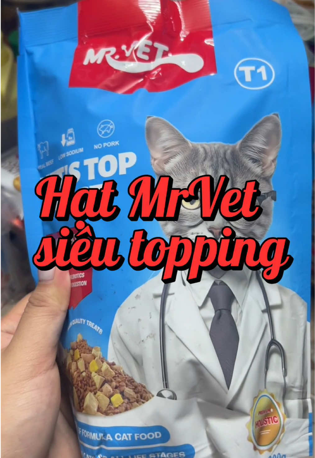 Hạt mèo ê hề topping mà còn nhẹ ví các con sen nữa #meonhamy #hatmrvet #thucanchomeo 