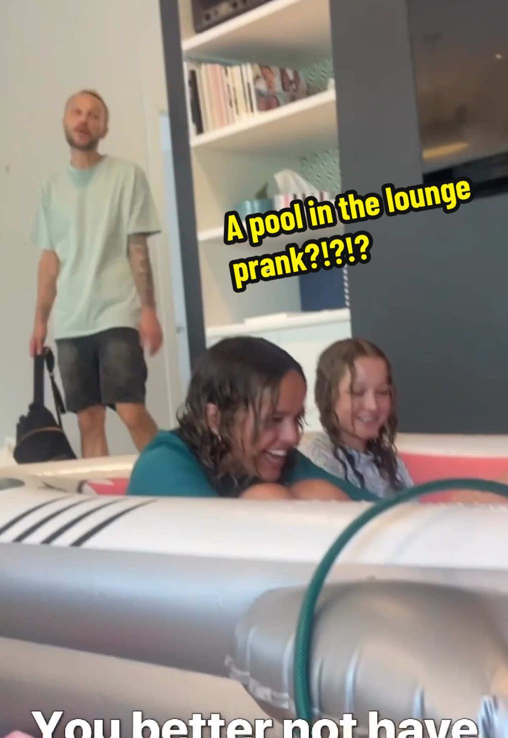 AD - My daughters pranked me into thinking they’d set up a @Funsicle pool in the lounge! 😂 But there was another surprise waiting if you watch until the end… 👀 Funsicle has an amazing range of above ground pools and floats – perfect for summer fun & a great last minute Christmas gift! You can find them at @The Warehouse ☀️ 🎄 WARNING: Funsicle pools are NOT designed for indoor use, so always follow the safety instructions on the box when filling them up outside. This includes having a 1.2m high fence around the pool and always supervising young children. @Sienna 