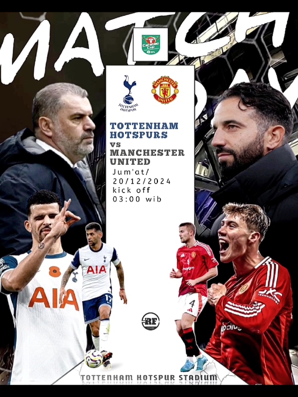 MANCHESTER UNITED vs TOTTENHAM HOTSPURS!!Jum'at/20/12/2024•Kick off 03:00 wib, prediksi skornya king🤷🏻🔥 . . #manchesterunited #manutd #ggmu #tottenhamhotspur #carabaocup #jadwalbola #footballtiktok #foryoupage #fyp 