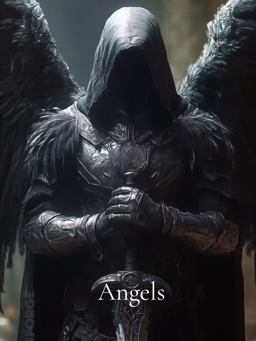 Even the darkest souls can find the light 🖤🌟🤍 #angel #angels #dark #light #darksouls #god #amen #shadowofdeath #angeloflight #angelofdeath #angelofdarkness #FluxForge #fantasy #KlingAI #midjourney #aicontent #ai #darkfantasy 