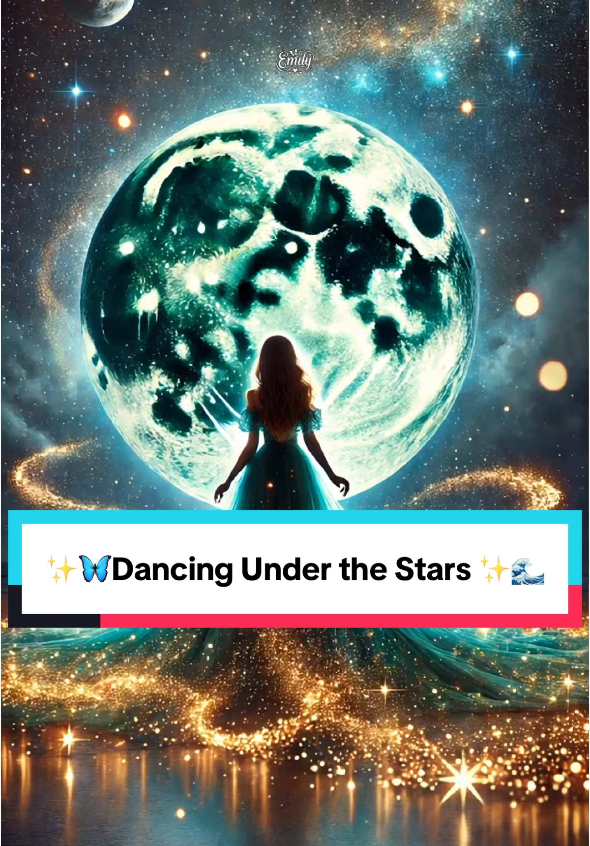 ✨🦋A magical journey across the seas, where the waves meet the stars, and the night sky becomes the stage. Watch as the dancer twirls, her gown blending with the ocean’s waves and the galaxy above. Every movement creates starlight and dreams. 🌌🌊 What part of this cosmic dance inspires you the most? Let me know in the comments and share what you'd love to see next! #CosmicDance #StarryNight #OceanVibes #MagicalJourney #FantasyArt #DancingStars #CelestialBeauty #FantasyVibes #DreamyScenes #MagicalRealms #livewallpapers #emilylands #emilysland #emilys_lands #creatorsearchinsights #wallpaper#livewallpaper#4kwallpaper #hdwallpapers #fyp#public #screen  