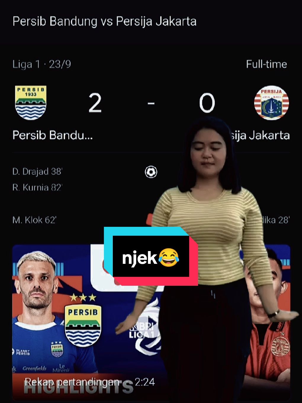 #CapCut maaf sedikit jedat jedut untuk njeck 😭🤭 #fypシ  #persibbandung #fypage #persijajakarta 