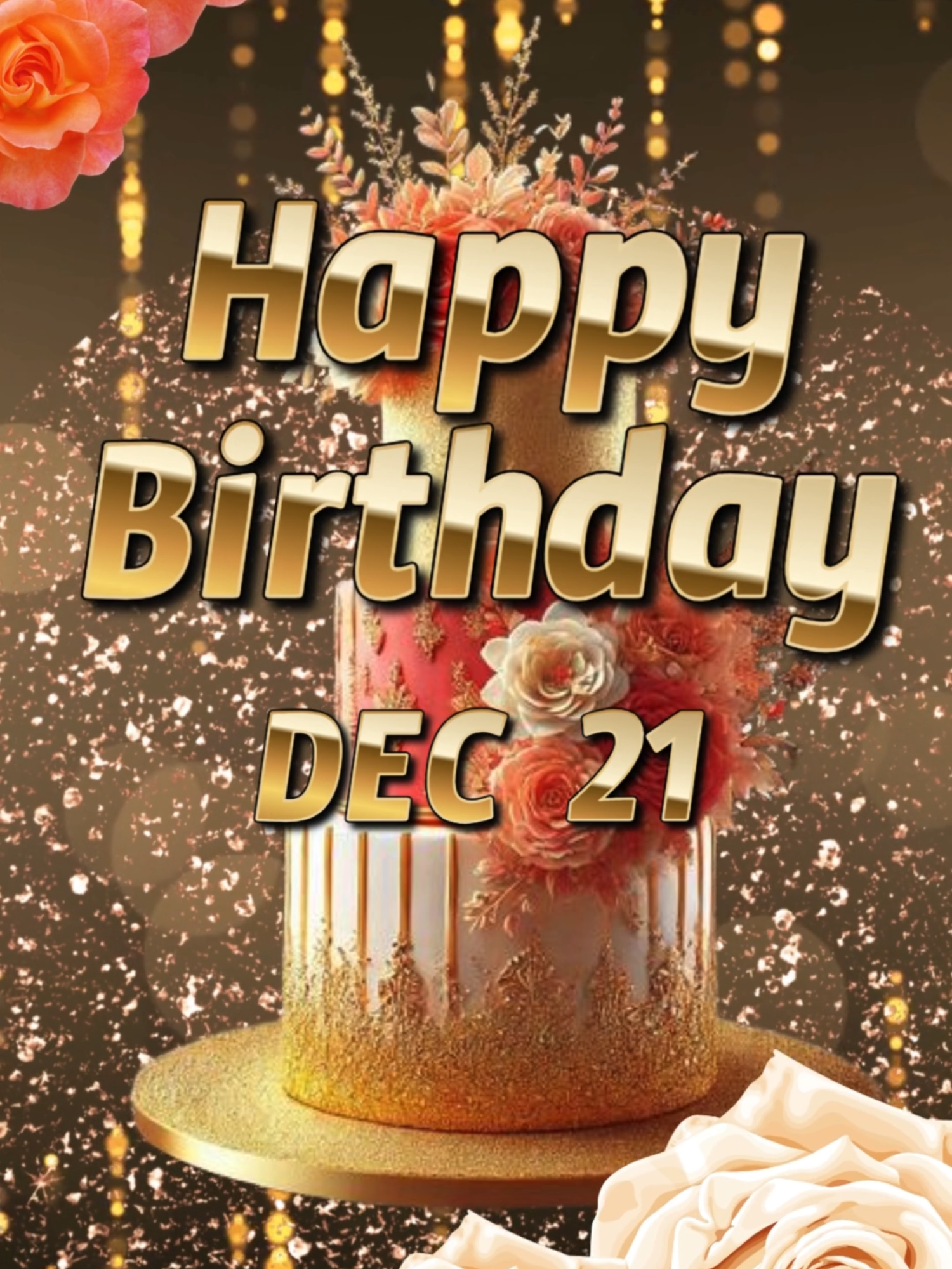 Happy birthday december 21 ! #happybirthdaysong2024 #happybirthday #animatedbirthdaycard #happybirthdaytoyou #decemberbabies #happybirthdaydecember21