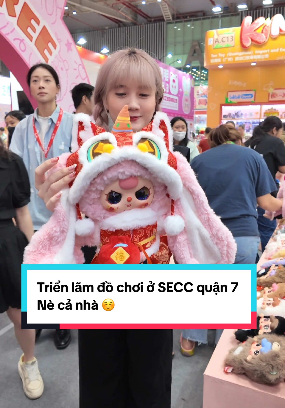 Triển lãm đồ chơi ở SECC nè cả nhà , toàn Baby Three mẫu mới chưa phát hành ☺️☺️ #babythree #blindbox #babythreetayduky #trienlamdochoi  #babythreetet #secret 