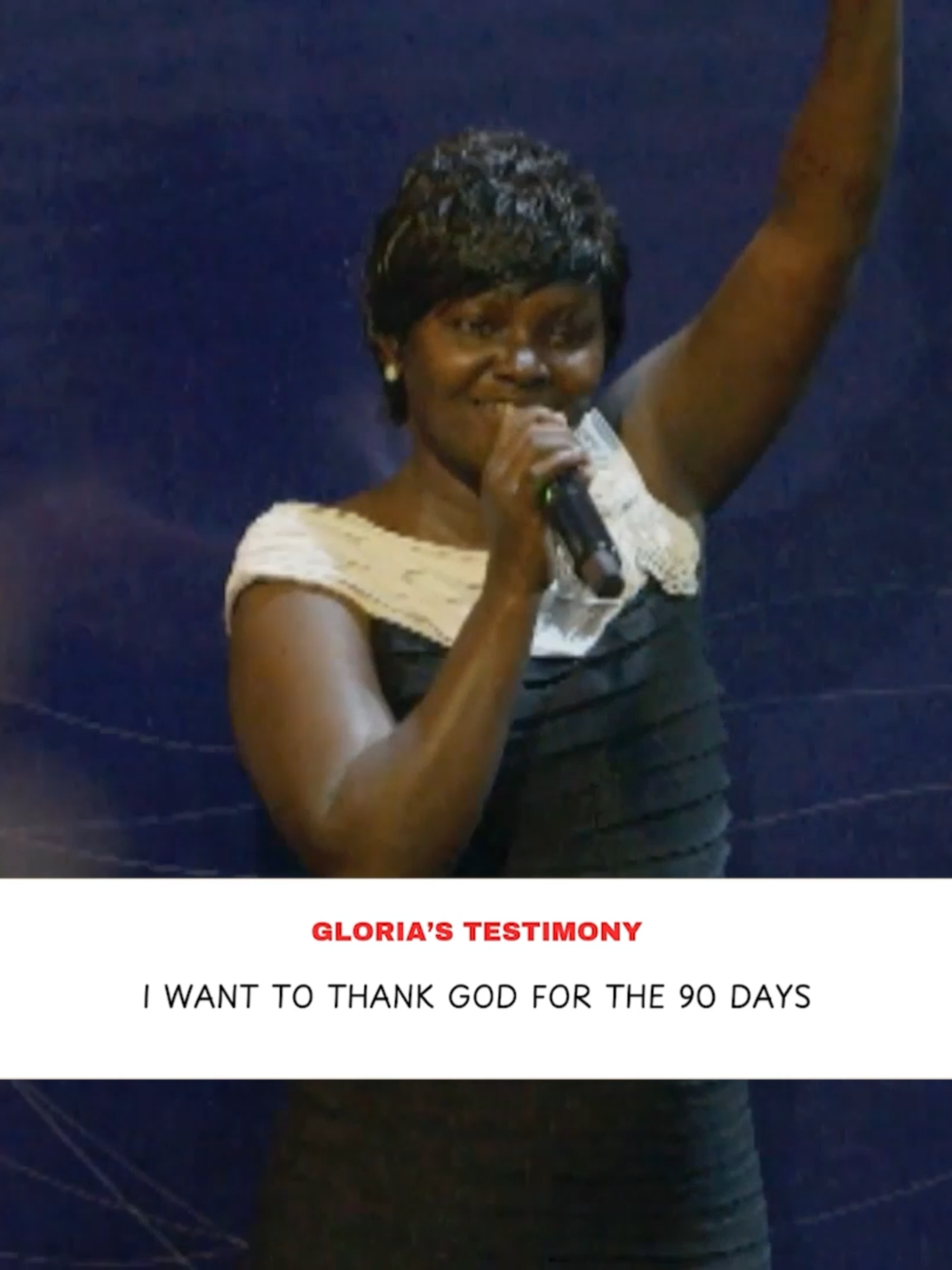 I want to thank God for the 90 days - Gloria’s testimony. #Gloria #2025 #Service #Fyp