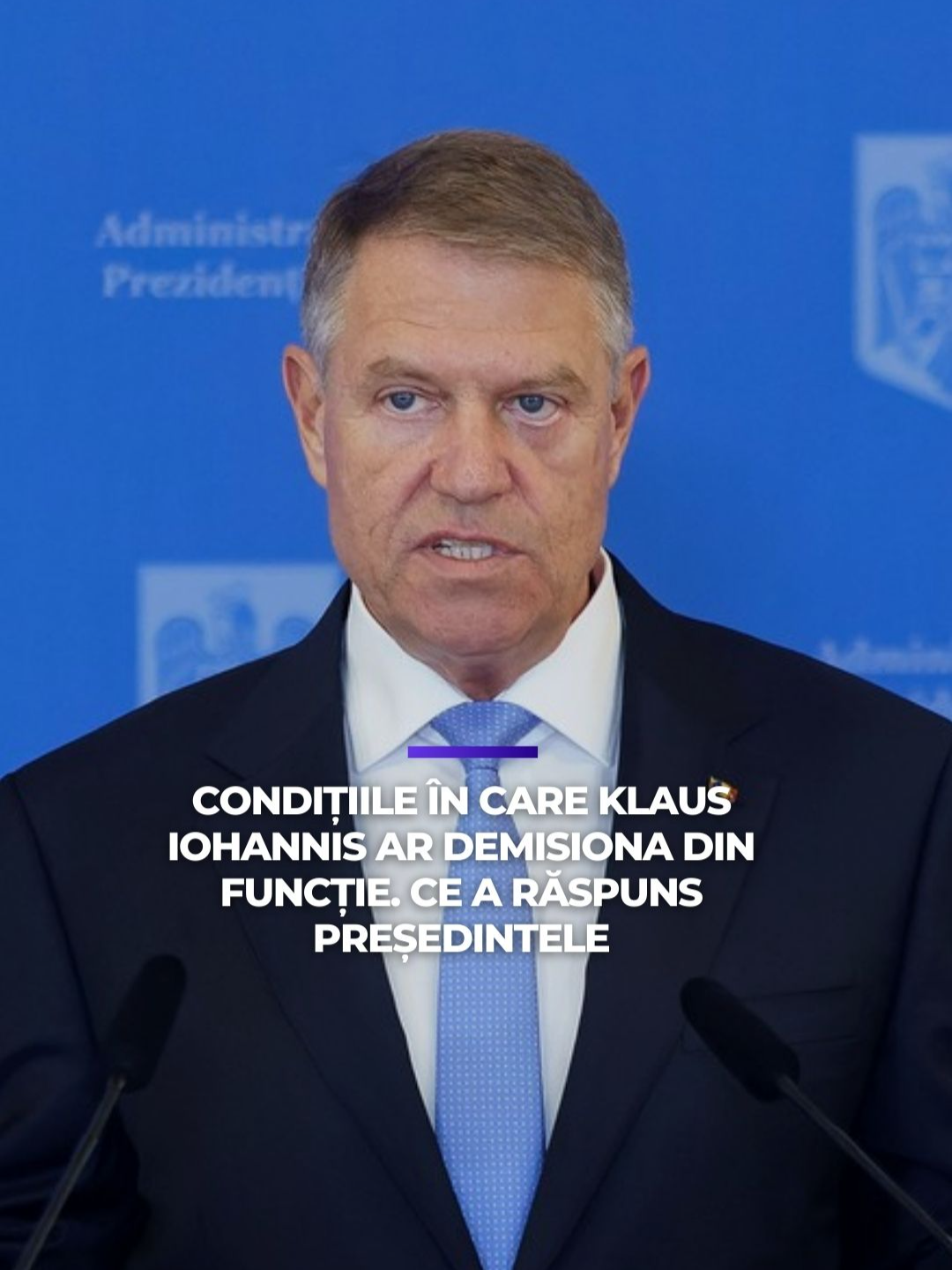 Președintele Klaus Iohannis a declarat miercuri că prelungirea mandatului său se bazează pe un articol din Constituție, iar singura modalitate în care ar putea pleca din funcție înainte de jurământul noului președinte este prin demisie. Iohannis a precizat că pentru a demisiona are nevoie de o „motivație extrem de puternică”. #digi24 #stiriledigi24 #klausiohannis