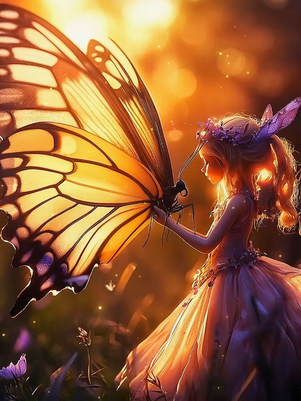 Fairies and Butterflies #fairy #fairies #butterfly #butterflies #snowfairy #butterflylocstutorial #butterflieshaircut 