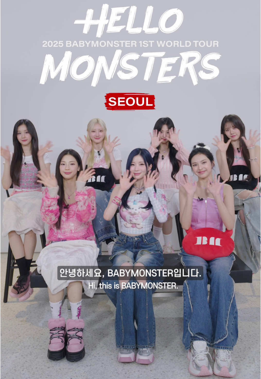 2025 BABYMONSTER 1st WORLD TOUR <HELLO MONSTERS> IN SEOUL MESSAGE VIDEO✉ 🎫 Get your tickets for BABYMONSTER's 1st World Tour in Seoul 🗓 공연 일시 (Date) - 2025.01.25 SAT 6PM (KST) - 2025.01.26 SUN 5PM (KST) 📍 공연 장소 (Venue) - KSPO DOME #BABYMONSTER #베이비몬스터 #1st #WORLD_TOUR #HELLO_MONSTERS #SEOUL #KSPO_DOME #YG  