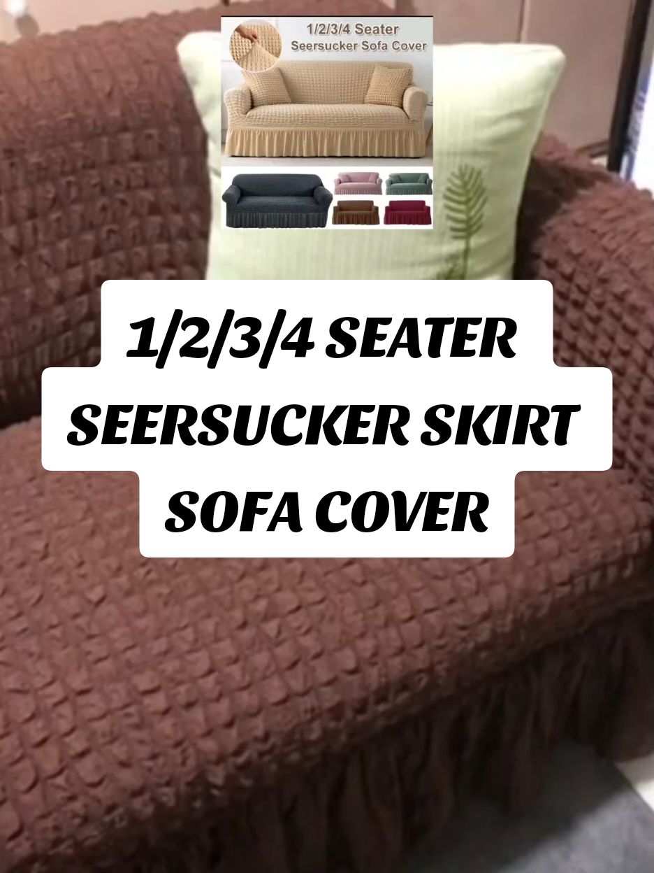 1/2/3/4 SEATER SEERSUCKER SKIRT SOFA COVER SKIRT SOFA PROTECTOR REMOVABLE SLIPCOVER COUCH #seersuckerskirtsofacover #sofacover #seersucker #couchcover #1234seatersofacover #homedecor #homesupply #fyp #affiliatemarketing #fyppppppppppppppppppppppp 