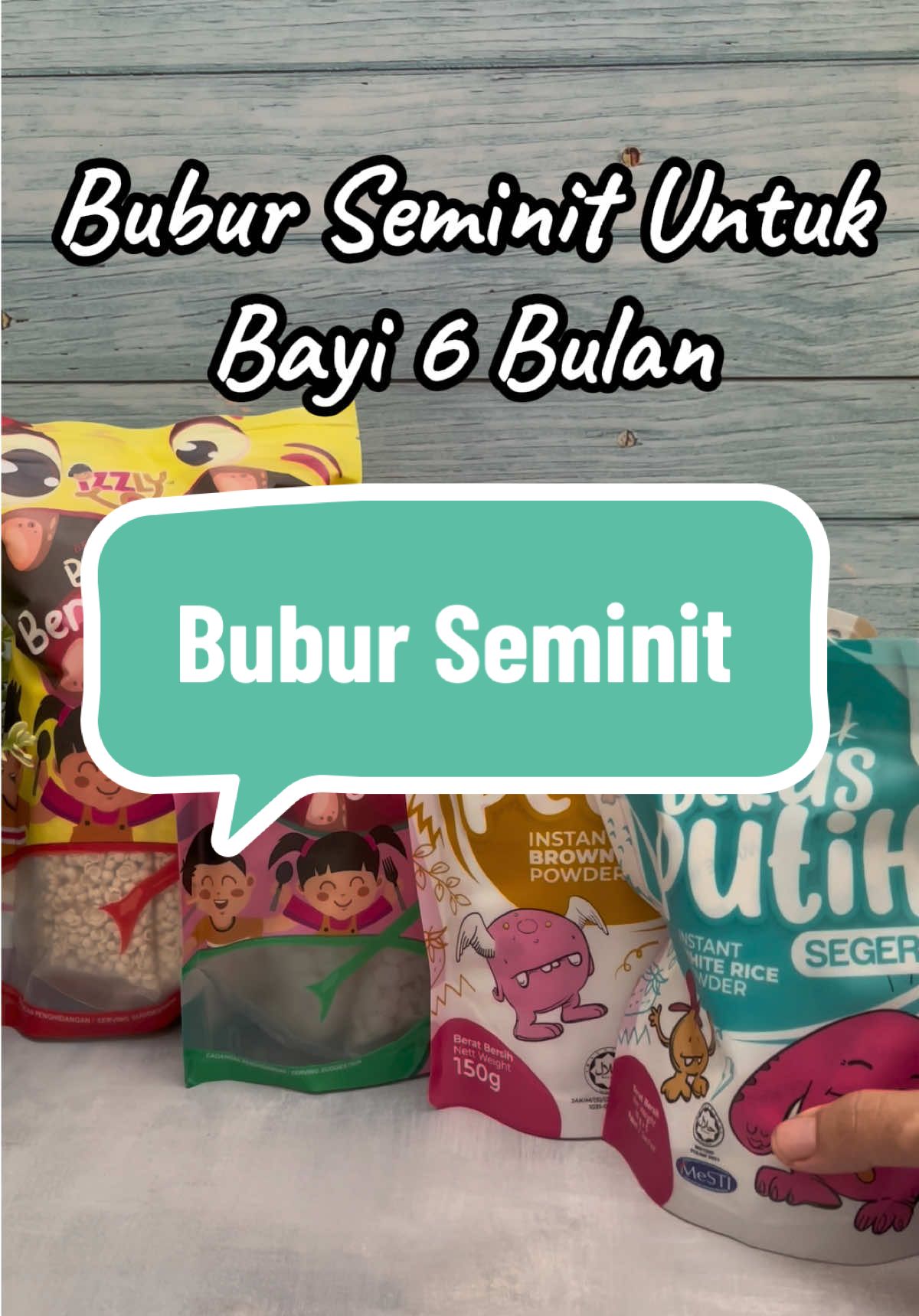 Ya seminit je dah siap! Kalau bubur tiba2 hangit atau tak sempat nak kembang, mommy guna je Izzly.  Kan mudah #babyfood #makananbayi #buburbayi #buburinstantsihat #izzlybabyfood 