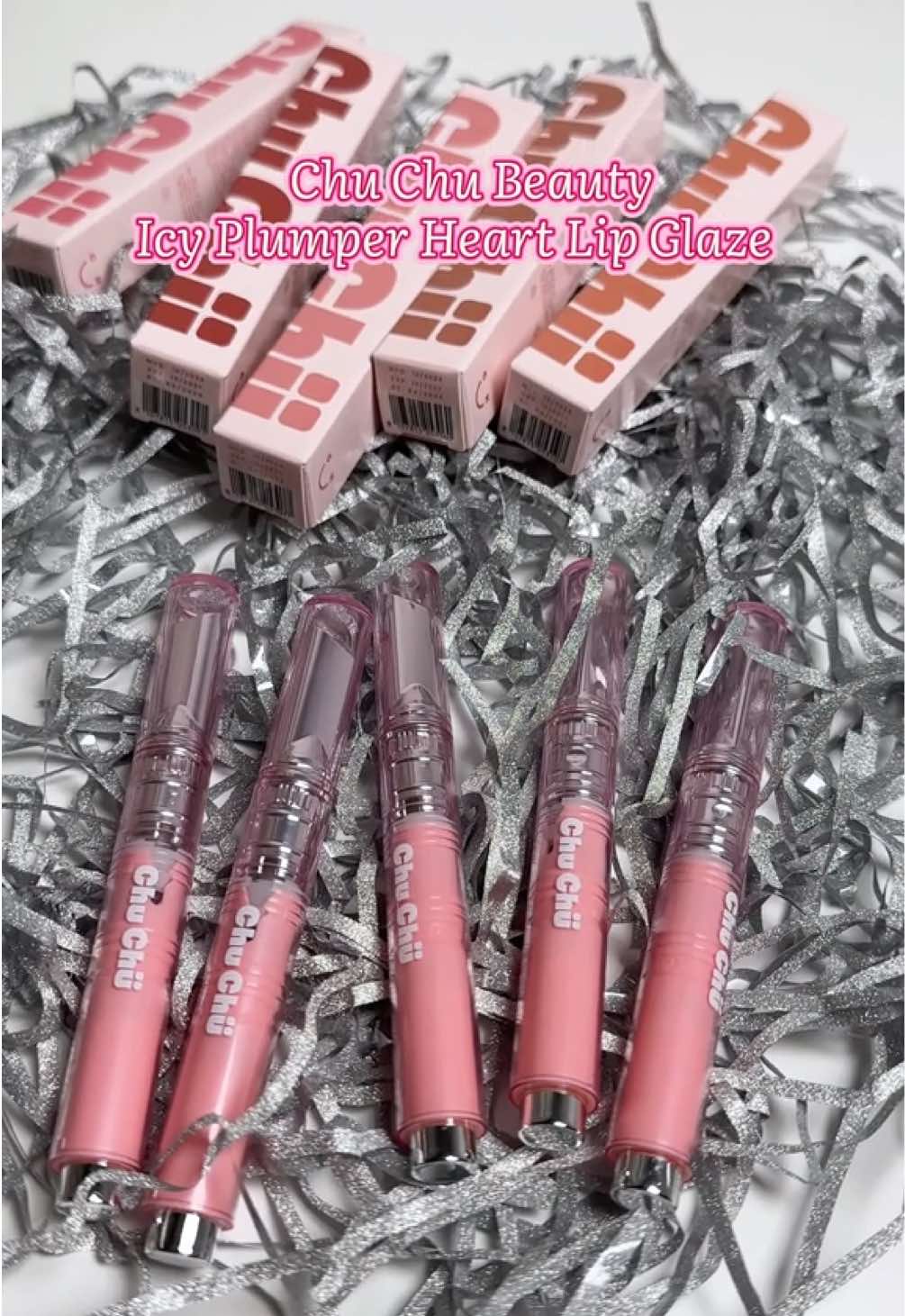 Lip Plumpers! 💋 Chu Chu Beauty Icy Plumper Heart Lip Glaze @Chu Chu Beauty  Here are all the shades swatched ✨ it has a cooling sensation, plumping effect and glossy finish  #lipplumper #lipgloss #chuchubeauty #chuchubeautyph #lippie #swatches #makeup #makeupph 