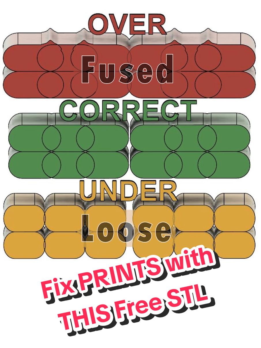 This Tool makes Flexi Models print MUCH more reliably, especially if they have tight tolerances. Check it out for free on most platforms, including Patreon by searching CK3D PRINTS. #download #stl #patreon #flowcalibration #3dprinting 