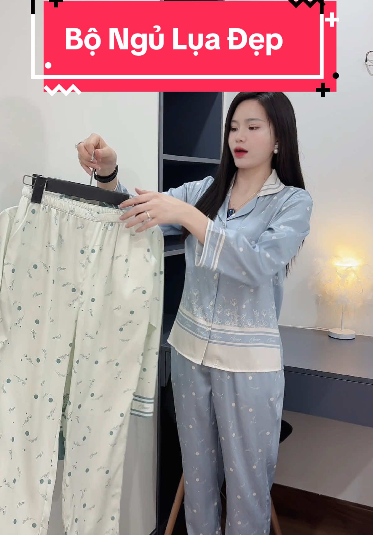 Bộ Ngủ Nữ Dài Tay #châmphan #champhanreview #champhan #review #dobo #dobomacnha #doboxinh #bongu #dolua #setbongu #doluaxinh #pijama #thoitrangmacnha #thoitrangnu 