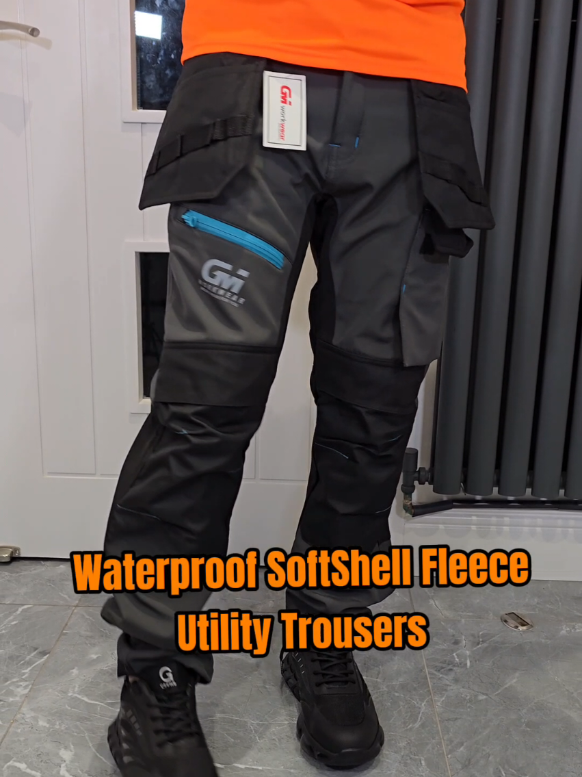 waterproof softshell utility trousers  #ppe #workwear #utilitytrousers #builder #plumber #tiktokmademebuyit 