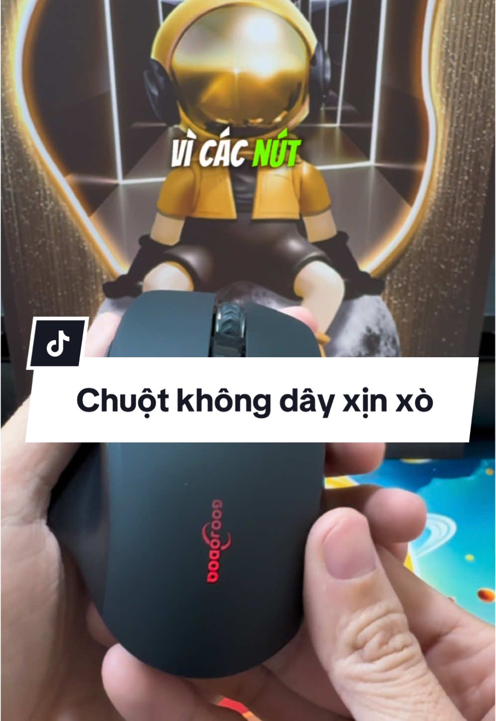 Chuột bluetooth vừa xài văn phòng vừa dùng chơi game đều ok hết nè mọi người! #quanhongpham90 #goojodoq #chuotbluetooth #chuotkhongday #chuotkhongdaysacdien #phukien #vanphong 