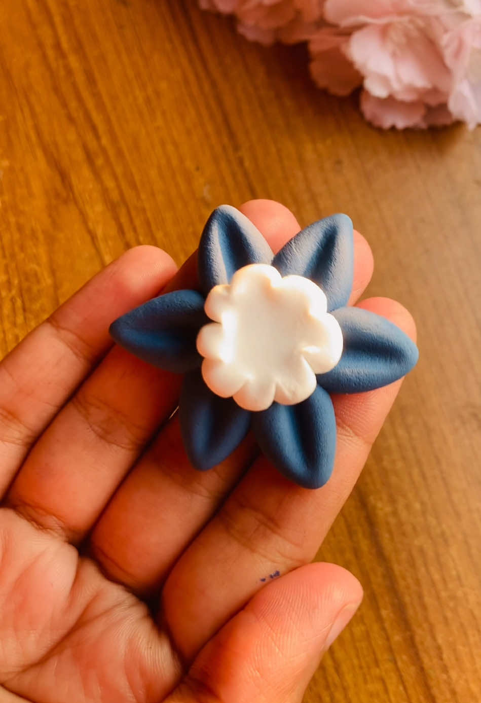 DIY clay flower 💖✨ #craftwithhappilykhushi #vrial_video #vrial_video #clay #clayart #clayvideo #claycraft #clayflowers #clayflowermaking 