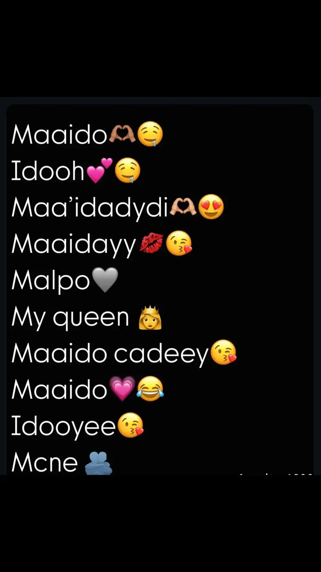 @xilwa xarago👸❤️💯 ma anan arag gabar ka qurux badan mise ka dacadsan maido😍🥺