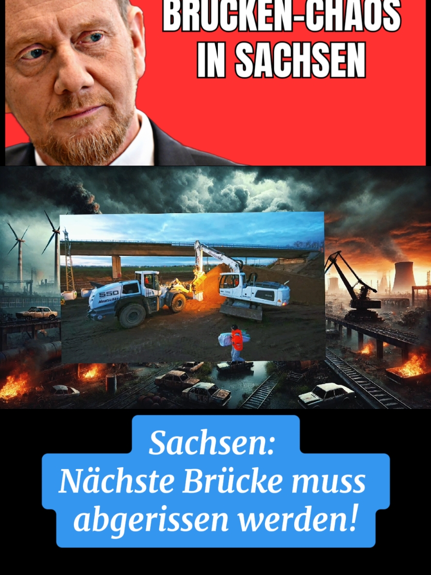 Sachsen: Nächste Brücke muss abgerissen werden! #sachsen #brücke 