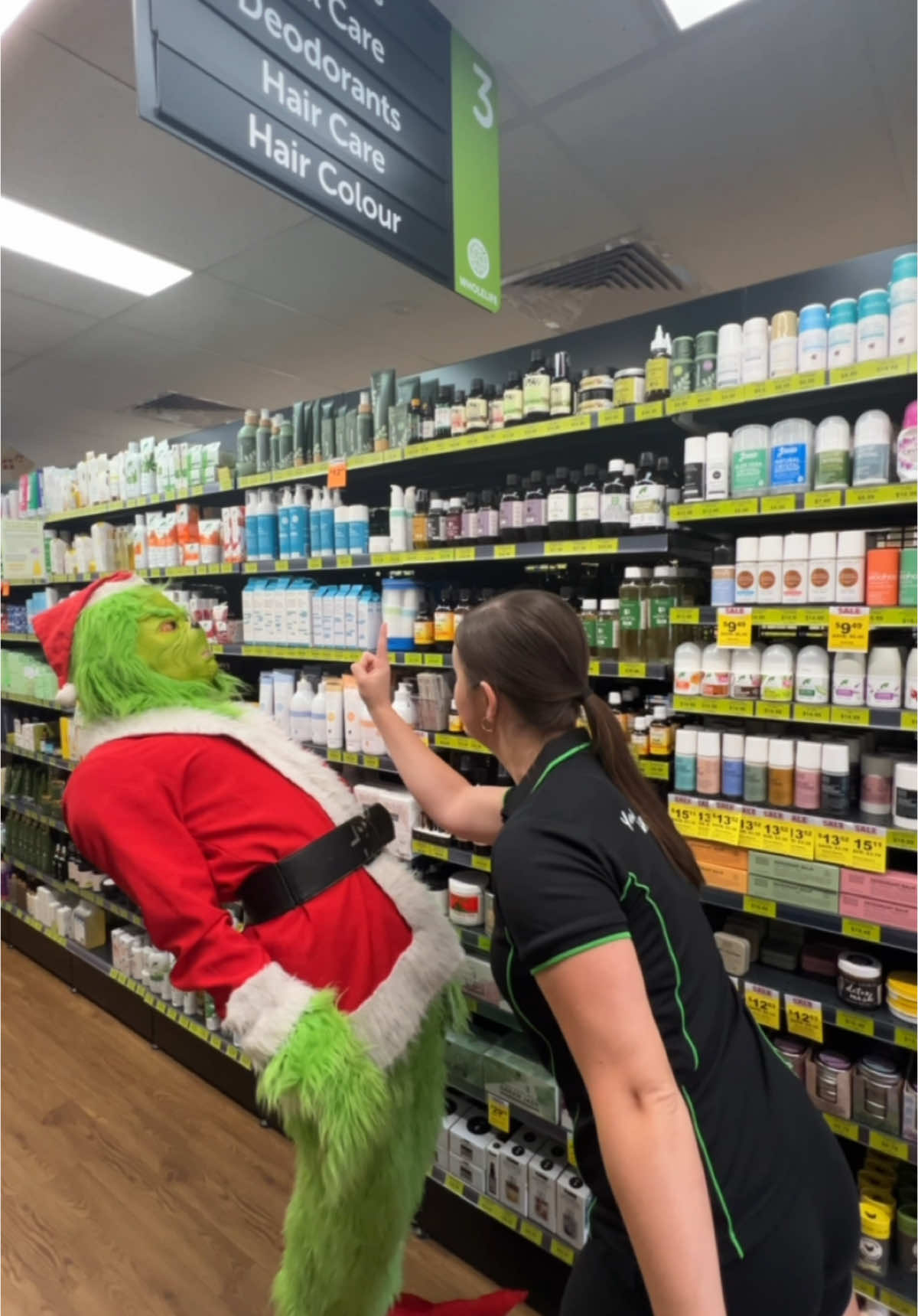 Grinchy paid a visit to Mandurah’s favorite pharmacy & health food store! @Wholelife Mandurah 🌟 Full of organics, natural health products, and good vibes—he couldn’t resist the wellness! 💚🎄 #6daysleft #christmas #WholeLifeMandurah #GrinchInMandurah #HealthyHolidays #grinchytoksocks #fyp #mandurah 