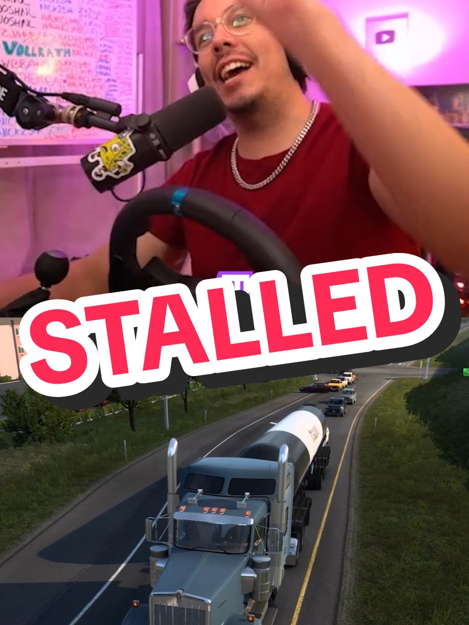 It was my first day learning how to use a shifter and manual transmission, and I stalled...uphill #americantrucksimulator #gaming #americantrucksim   #fyp #fypp 