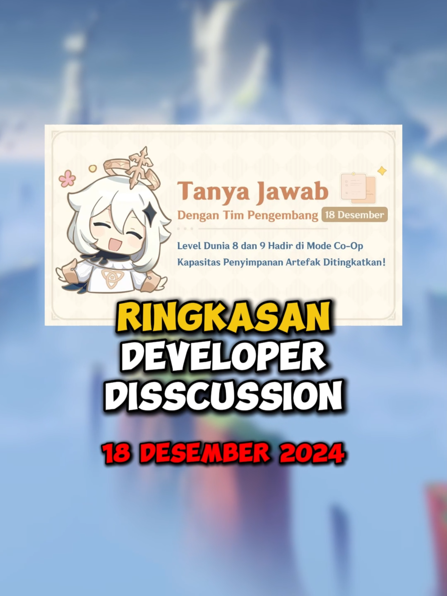 ringkasan developer disscussion!![18 desember 2024] #GenshinImpact #genshin #genshinimpactedit #info #primogems #fyp