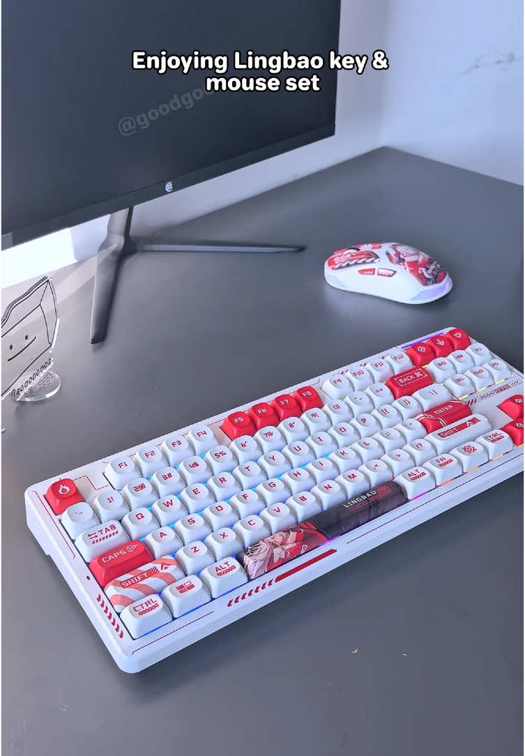 Lingbao key & mouse ASMR #keyboard #mouse #TikTokShop #tiktokshopfinds #goodgooz #tiktokshopnewyearaura #tiktokshoplastchance #giftideas #spotlightfinds #3c #newyeargift 