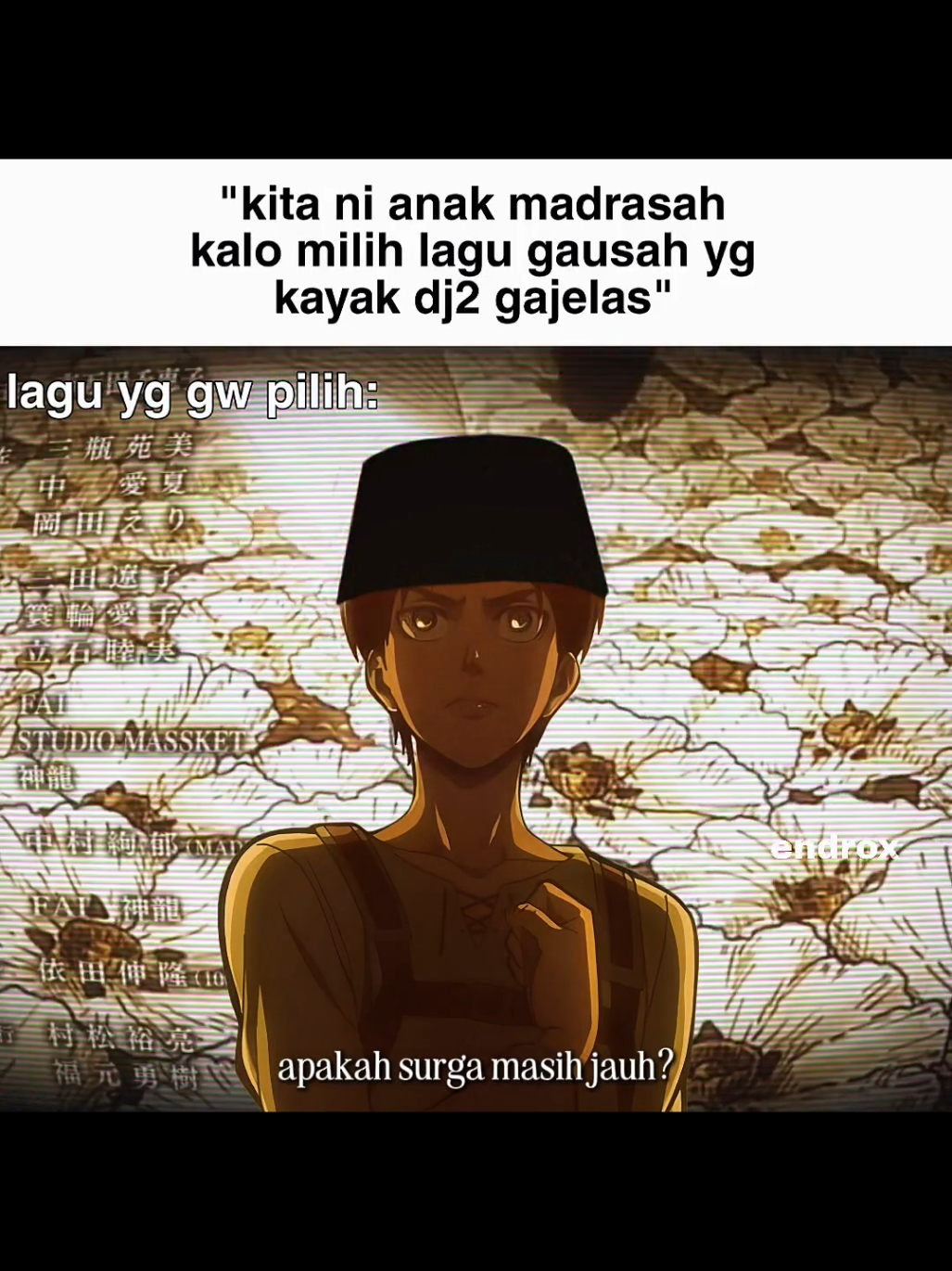 merinding setiap kali dengerin - akatsuki no requiem versi arab #aot #shingekinokyojin 