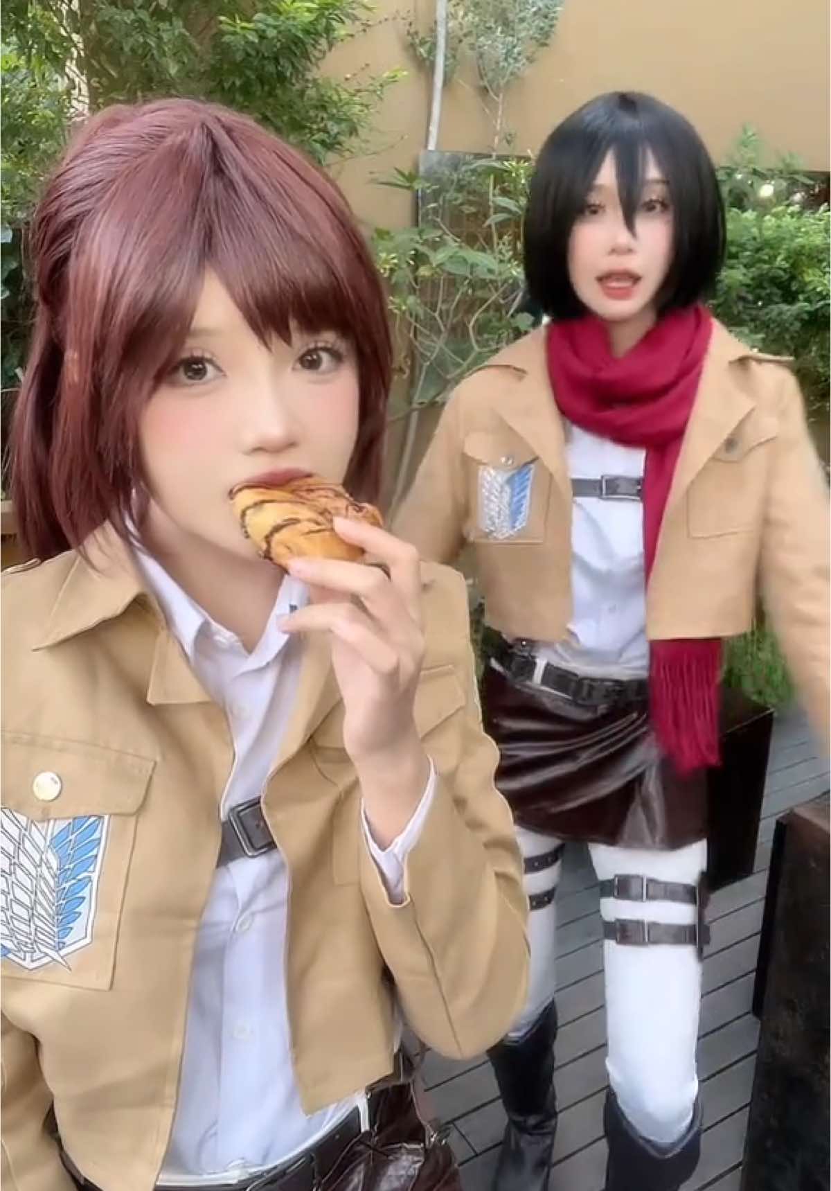 Mikasa làm gì v @🫧。Na ୧ ׅ𖥔 ۫  #AttackOnTitan #aot #mikasa #mikasaackerman #sashabraus #cosplay #fyp 