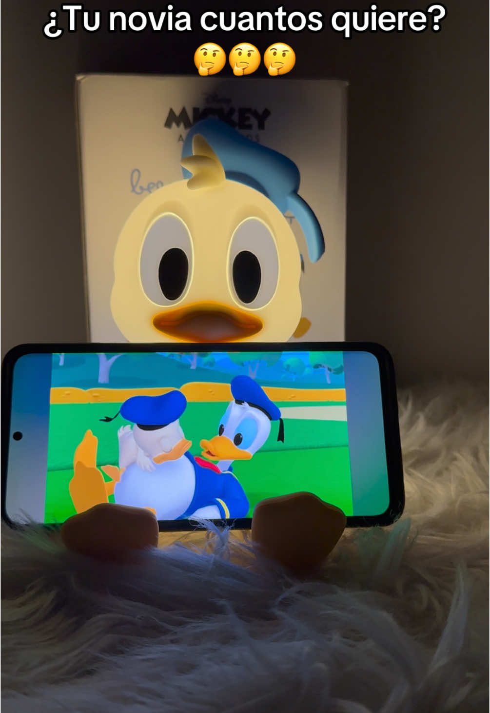 Mi novia ama disney y yo la amo a ella😍🥰✨#novia #regalos #disney #donaldduck #night #sleep #lampara #novios #lamp #adorable #habitacion #pato Le encanto la lampara de patito🥰✨