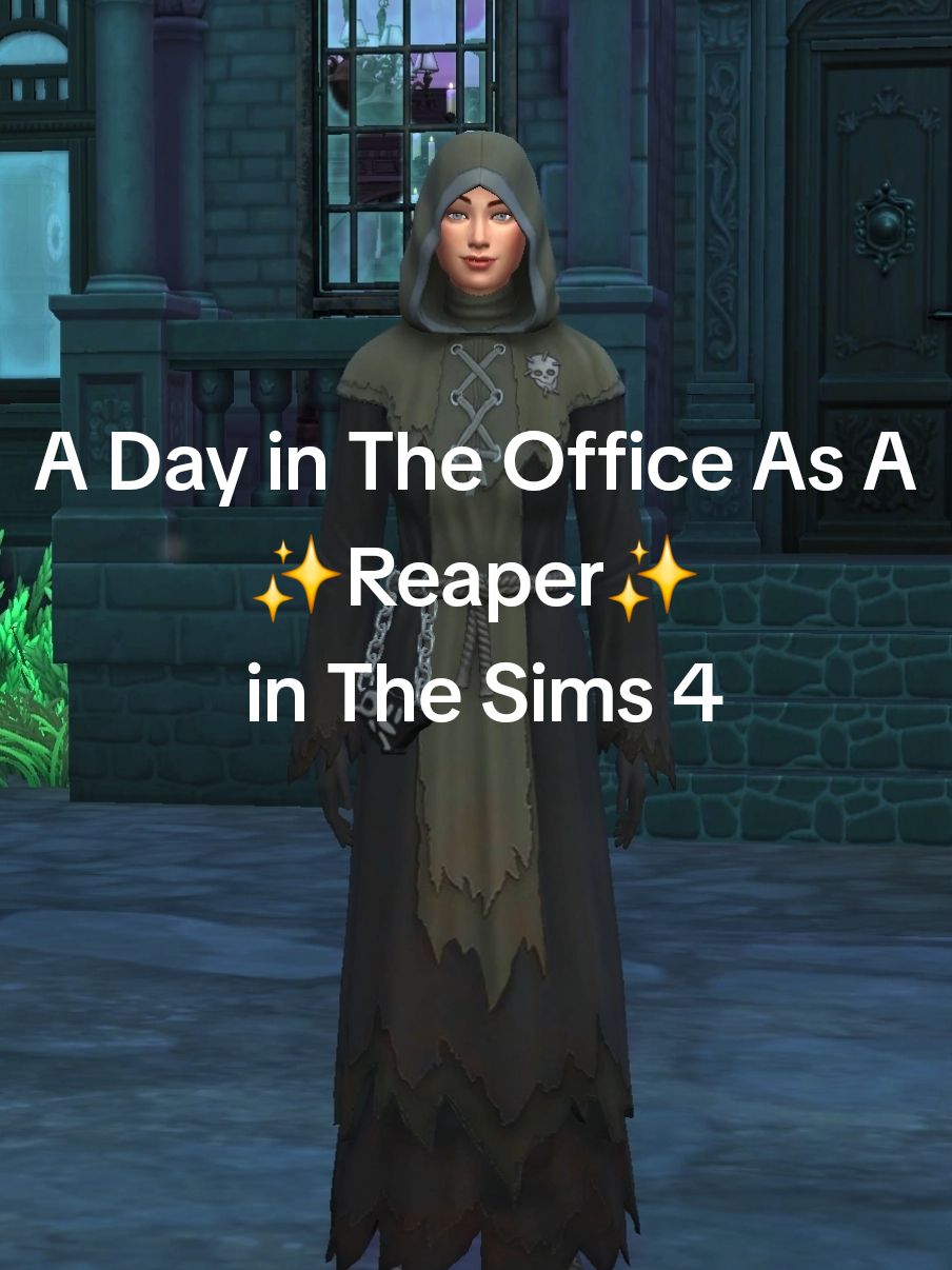 Just a day in the office as a reaper in @The Sims  Do you want to see her do actual reaping?🤭 #sims #thesims #thesims4 #ea #sims4game #ea #fyp #game #simscommunity #random 