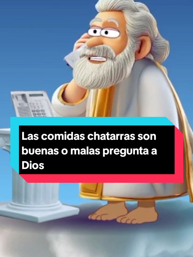 Las comidas chatarras son buenas o malas, pregunta a Dios #nutricion #saludable #vidasaludable #vida #fypviral #salud #animacion #organos 