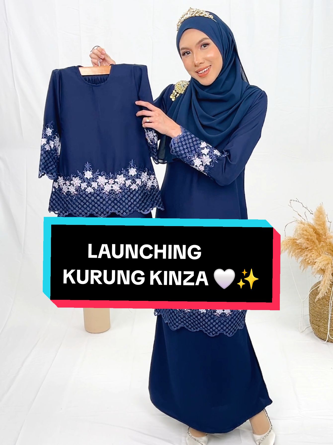 Kita dah nak launch nie 🙈🤍  Kol 8pm tau, jangan lupa janji temu kita akak sayang 🤍  Join live event kita okey 🤍  #allureexclusive #fyp #kurungmoden #muslimahoutfit #fashionmuslimah #newlaunching 