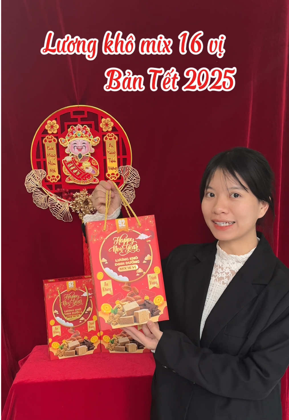 Lương khô mix 16 vị Tết 2025 phiên bản giới hạn #luongkho #luongkhomini #luongkhomix12vi #luongkhomix16vi #tet2025🧨🧨🎆 