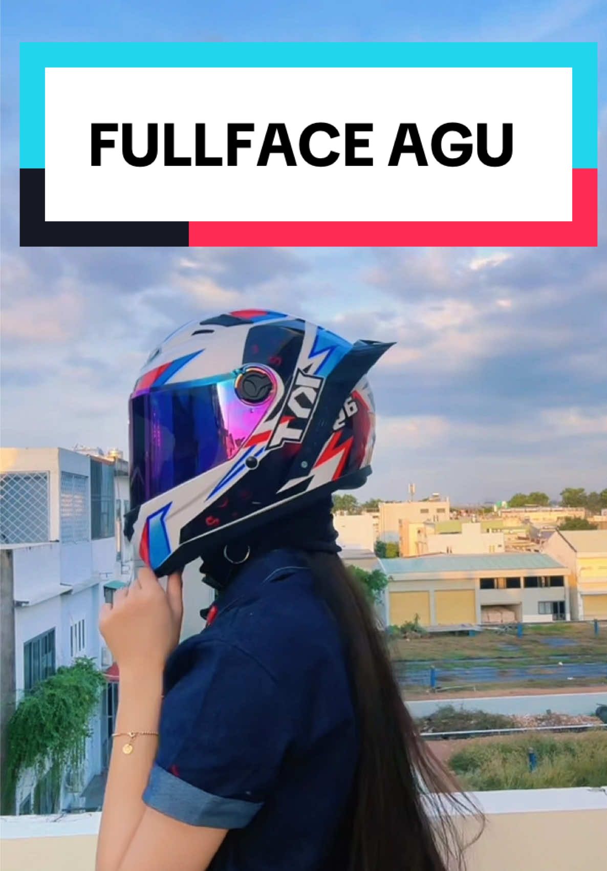 Fullface agu đẹp mê luôn 🤩🤩. Combo 5 món ê hề ê hề 😝 #shopphuot167 #fullfaceagu #agu #combo #nonbaohiem #nondiphuot  