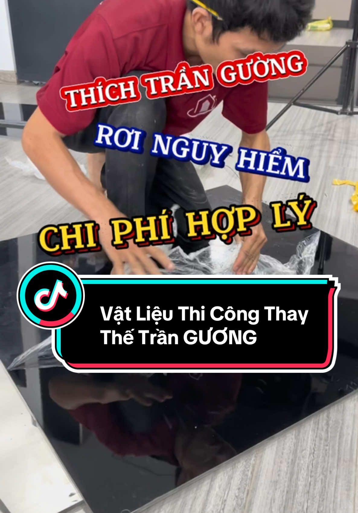 Vật liệu thay thế cho trần gương, trang trí trần nhà sang trọng, tấm ốp than tre đen gương nha anh chị #phuc_nha_dep #caitaonhacu #trangtrinhadep #tranguong