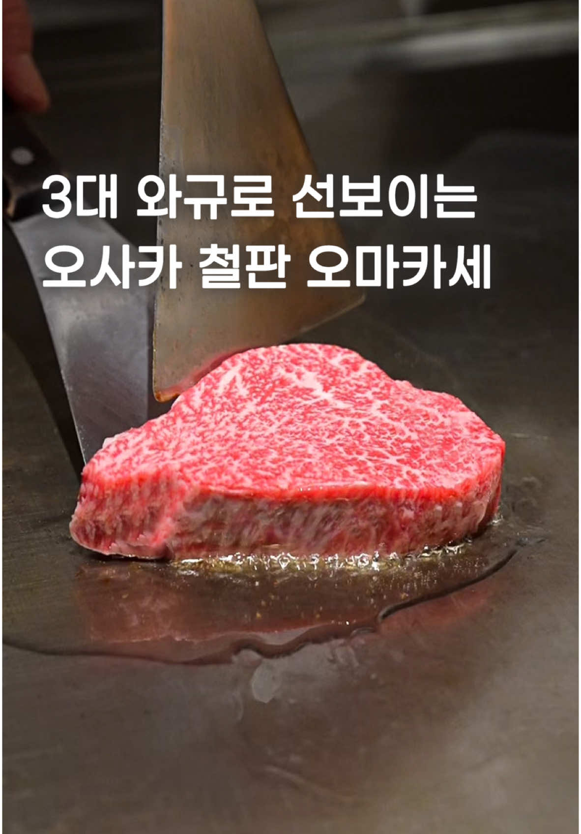 일본 3대 와규 중 하나인 오미규(Omi Beef)를 맛볼 수 있는 테판야키 전문점입니다. 숙련된 셰프가 눈앞에서 조리하며, 섬세한 마블링과 입안에서 녹는 식감을 선사하는데요.  추천 받은 코스는 ‘궁극의 와규 경험: 일본의 맛’으로 오미 와규 등심 스키야키(테판야키 스타일, 프리미엄 트러플 토핑)와 오미 와규 필렛 스테이크가 제공되며, 식사로는 오미 와규 커틀릿 샌드위치와 가마솥밥, 와규 꼬리 카레 등이 준비됩니다. 특히 혓바닥으로도 고기가 잘리는 부드러운 스테이크가 인상적이었어요.  해당 코스는 구성 대비 가격대가 꽤 높은 편이지만, 이 외에도 다양한 코스 요리가 준비되어 있어 현지 철판 요리를 경험하기에 괜찮은 선택지가 될 것 같아요. 호텔 고층에 자리해 오사카의 야경도 즐길 수 있답니다. [Wagyu Teppanyaki OUSAKA 鉄板焼「逢坂」] - 위치: Osaka, Yodogawa Ward, Shinkitano, 1 Chome−9−15 호텔플라자오사카 19층 - 영업: 17:00 - 23:00 - 메뉴: 궁극의 와규 경험: 일본의 맛 1인 (40,000엔) #와규 #wagyu #오사카맛집 #teppanyaki 