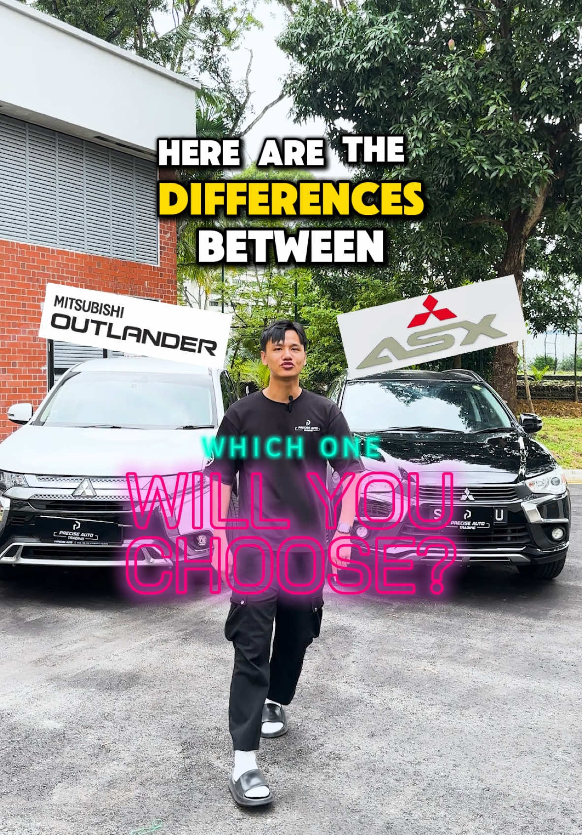 ASX vs OUTLANDER! Which Mitsubishi will you actually choose? Comment down below any cars you would like to watch, we will get it done for you! #cardealership #sgcarmart #sgcars #suv #driving #cartok #trending #fyp #viral 