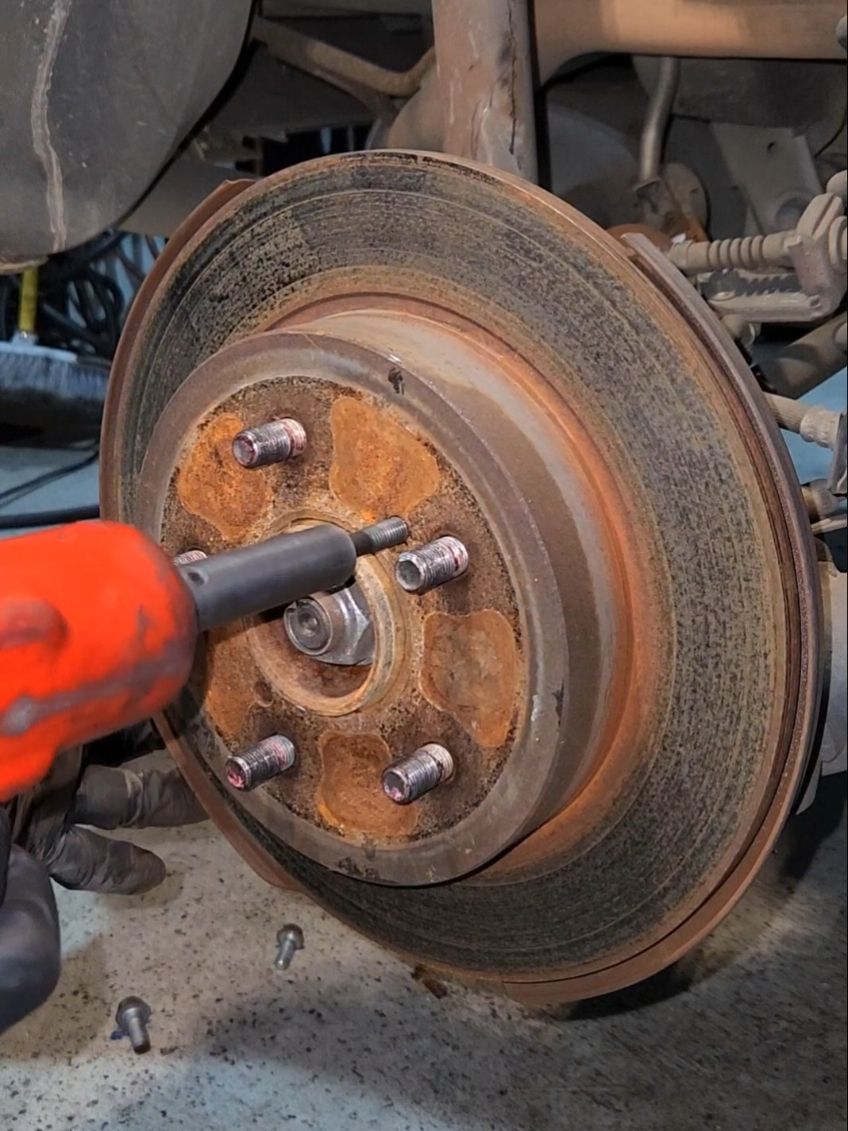 mechanic tricks and tips  brake rotor removal #shorts #short #viralvideo #SHORTS #viralvideo #SHORTS 