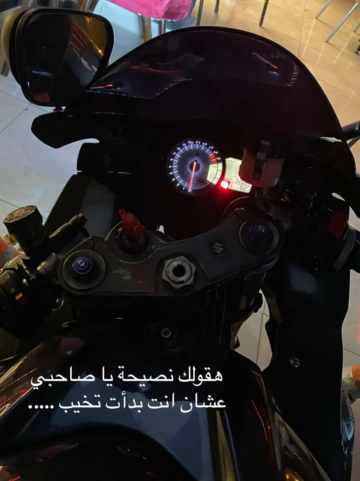 خلي بالك يا صاحبي انا قلبي عليك ….. #wintervibes #motorcycle #Gxsr #Gxsr1000 #rider #biker #Belal_415 #السويس #suez 