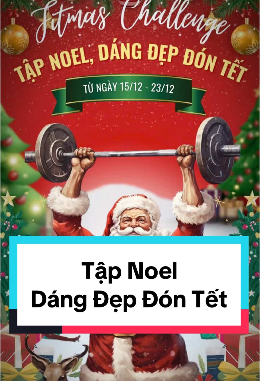 Cùng với Protein Plus - Tập Noel, Dáng Đẹp Đón Tết. #gym #noel #tapgym #tet 