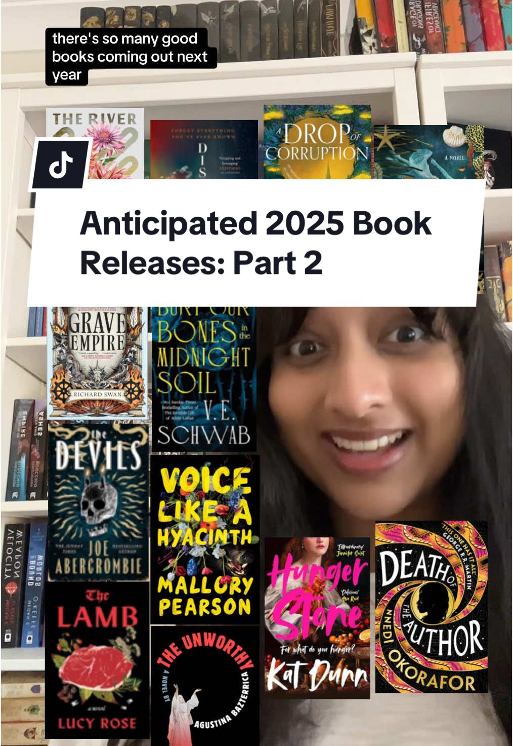 Replying to @Jess’ Bookshelf📚🧙🏻‍♀️🐞✨ here are more books being released in 2025 you may want to keep an eye out for! #2025bookrelease #highfantasybooks #scifibooks #BookTok #theriverhasroots #katabasis #diversebooks 