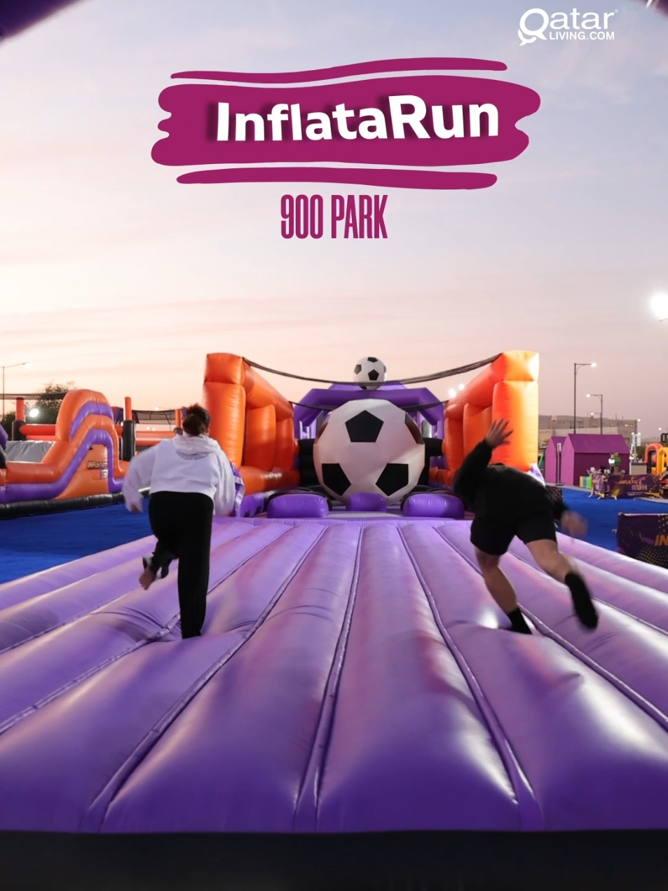 The world's longest inflatable obstacle course is now at 900 Park! Enjoy a fun-filled day with the family and create memories. Book your Inflata Fun today. #Fun #inflatable #Doha #Qatar #QatarLiving 