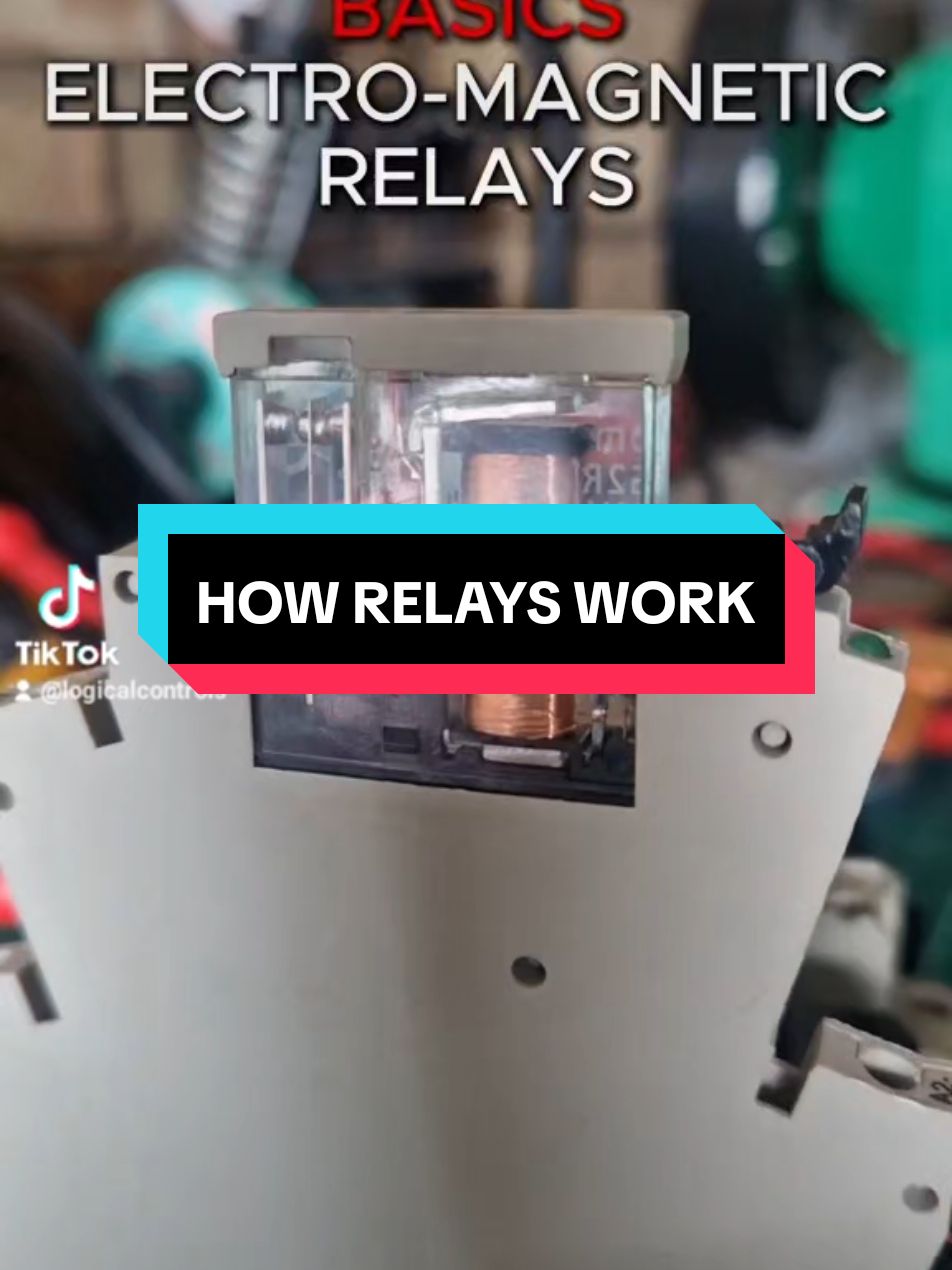 How relays work #engineering #electricalengineering #automationengineering #control #controlsystems #electrical #electricalcontrol #plc #programmablelogiccontroller #maintenance #faultfinding #sparky #controls #controlpanel #lowvoltage #distribution #relay #fypage #foryou #foryoupage #fyp