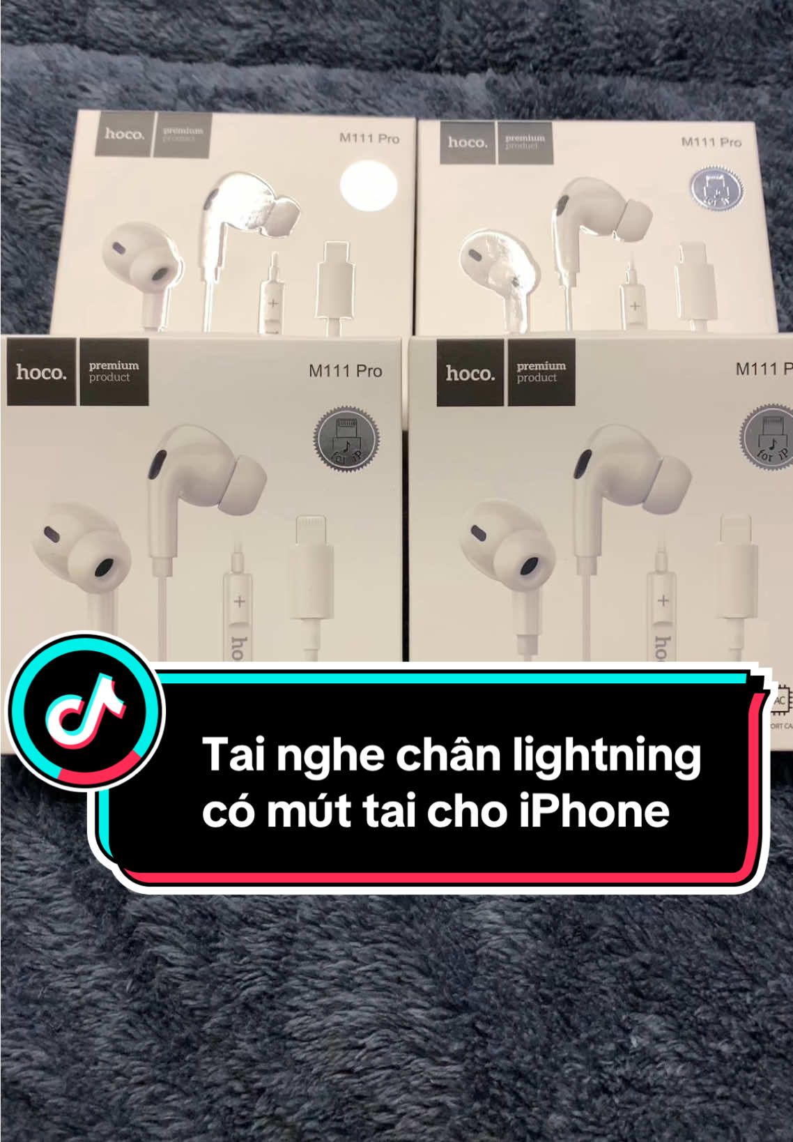 Tai nghe dây chân lightning M111 Pro chính hãng HOCO #taingheiphone #tainghelightning #tainghecoday #tainghe 