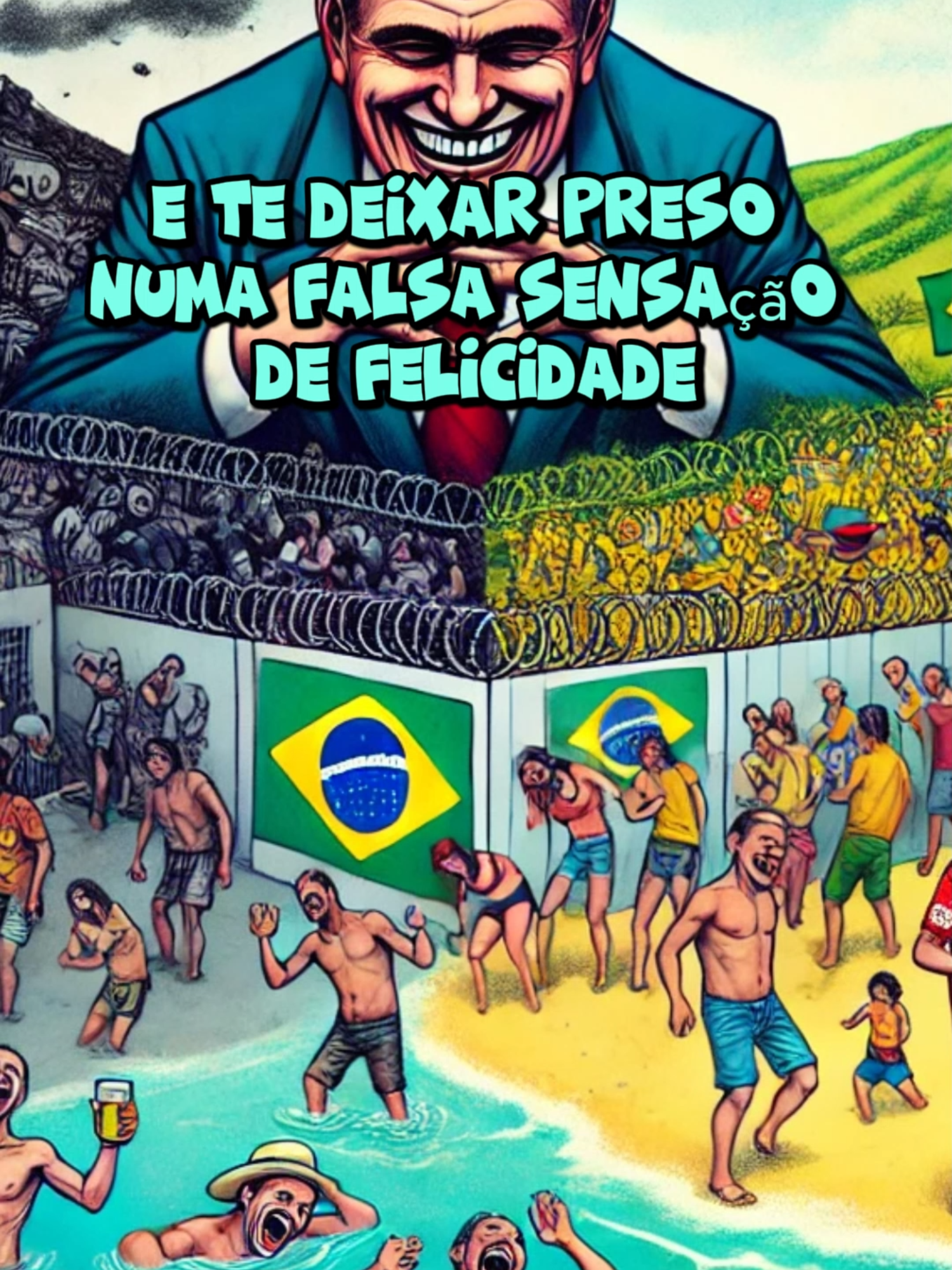 Caos na praia: festa, dívida e manipulação política #reflexão #reflexao #brasil #motivacao