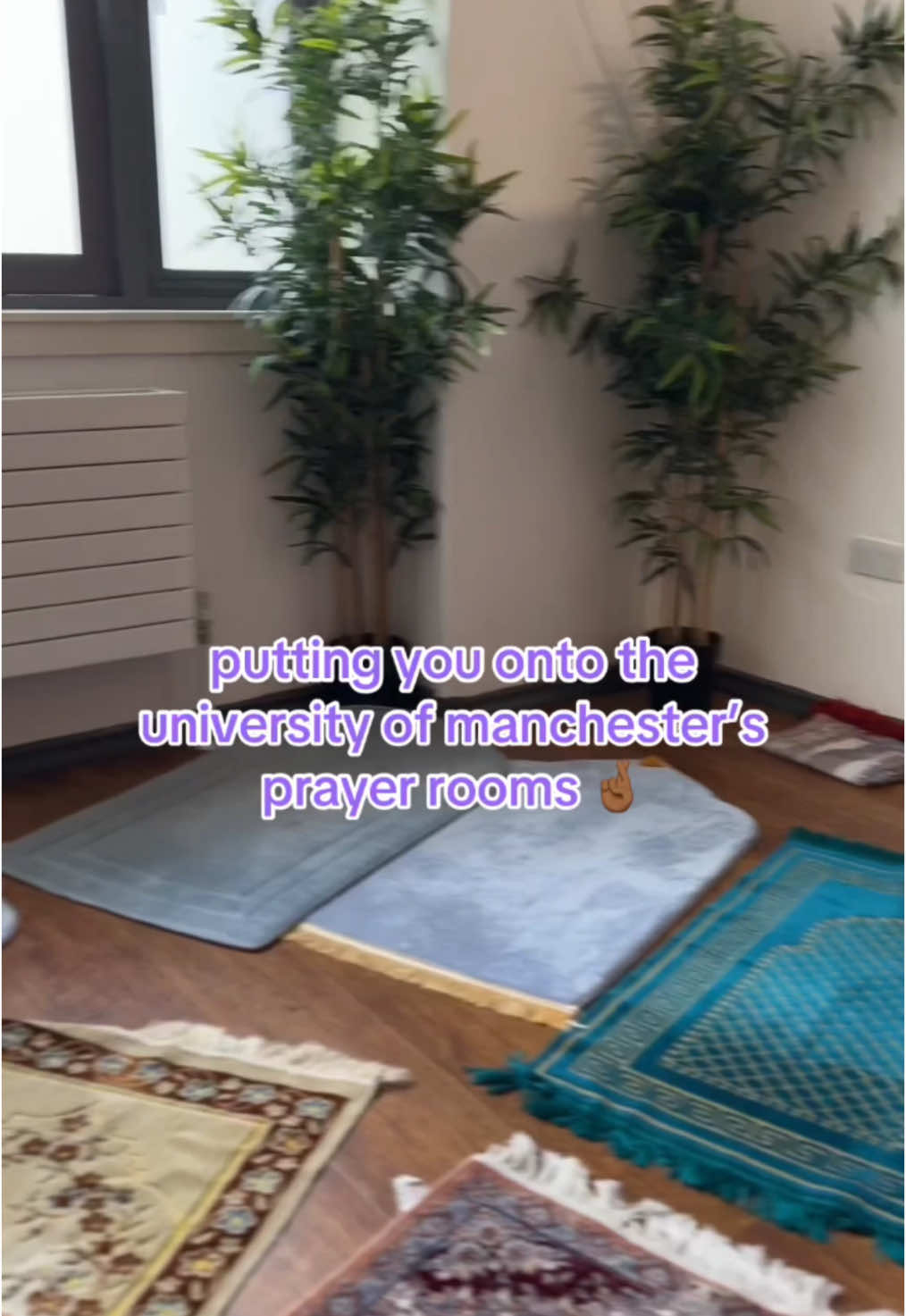 Student Naima shares her favourite prayer rooms at the University 💜 #universityofmanchester #prayer #religion